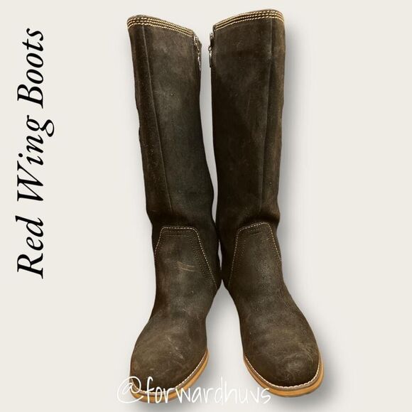 Red Wing Boots Brown Suede Size 7.5 D - Picture 2 of 12